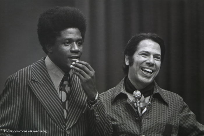 Silvio Santos y Tony Tornado en el desaparecido Correio da Manhã.